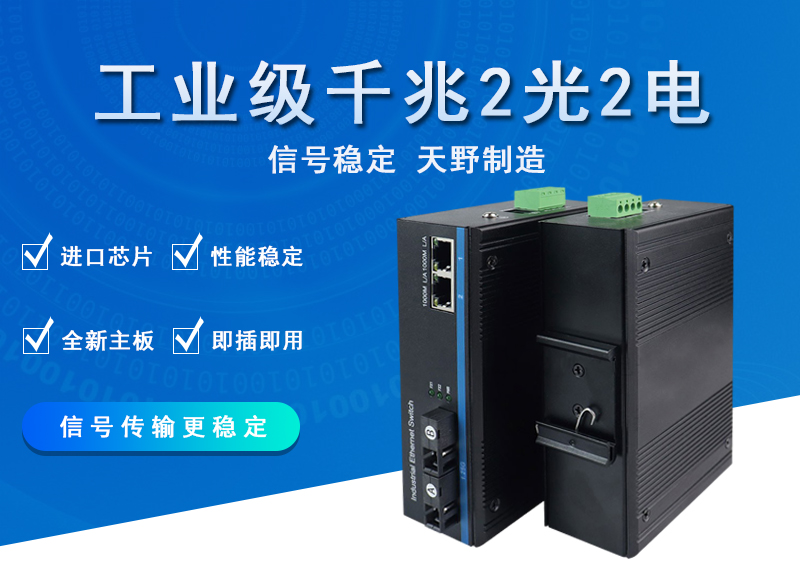 工业级千兆2光2电交换机